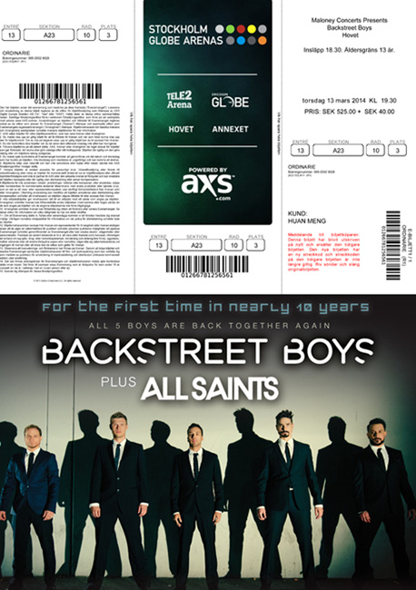 Backstreet Boys 2014 Stockholm