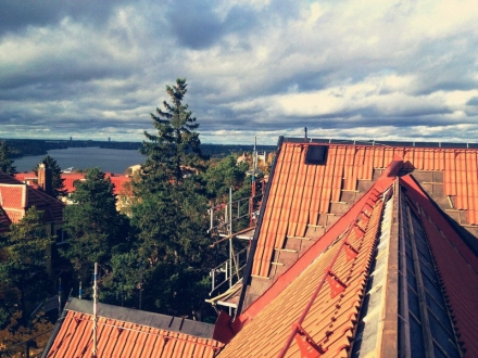 on the roof